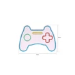 Műanyag LED-es fali dekoráció, Play Station Gaming Controller - Blue