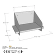 Fali polc Short Arm - Arany