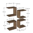 Fali polc Base - Sapphire Oak