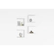 Fali polc Base - White