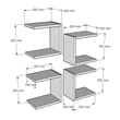 Fali polc Base - White