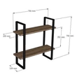 Fali polc Buba - Sapphire Oak, Black