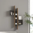 Fali polc Emse - Oak, Anthracite