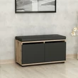 Cipőtároló Drago - Walnut, Black