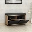 Cipőtároló Drago - Walnut, Black