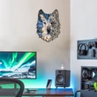 Fém fali dekoráció, Metal Wolf Wall Art - APT721