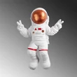 Fali Dekoráció, Peace Sign Astronaut - 3
