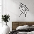 Fém fali dekoráció, Woman Lines