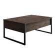 Dohányzóasztal Luxe - Walnut, Black