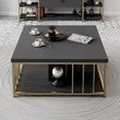 Dohányzóasztal Zenn - Anthracite, Gold