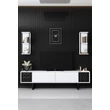 TV szekrény Black Line - White, Black