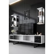 TV szekrény Black Line - White, Black