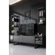 TV szekrény Chrome Line - Anthracite, Black