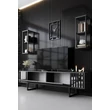 TV szekrény Chrome Line - Anthracite, Black