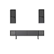 TV szekrény Chrome Line - Anthracite, Black