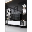 TV szekrény Chrome Line - White, Black