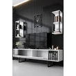 TV szekrény Chrome Line - White, Black