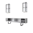 TV szekrény Chrome Line - White, Black
