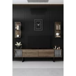 TV szekrény Chrome Line - Walnut, Black