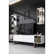 TV szekrény Gold Line - White, Black