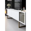 TV szekrény Gold Line - White, Black