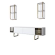 TV szekrény Gold Line - White, Black