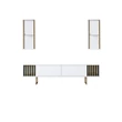 TV szekrény Gold Line - White, Black