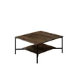 Dohányzóasztal Black Line - Walnut, Black