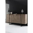 Konzolasztal Luxe - Walnut, Black