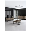 Konzolasztal Luxe - Walnut, Black