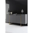 Konzolasztal Luxe - Anthracite, Gold