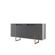 Konzolasztal Luxe - Anthracite, Gold