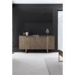Konzolasztal Luxe - Walnut, Gold
