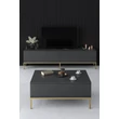 TV szekrény Lord - Anthracite, Gold