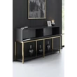 Konzolasztal Lord - Anthracite, Gold