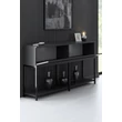 Konzolasztal Lord - Anthracite, Black