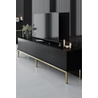 TV szekrény Lord - Black, Gold
