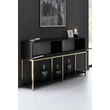 Konzolasztal Lord - Black, Gold