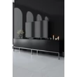 TV szekrény Lord - Black, Silver