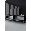 TV szekrény Lord - Black, Silver