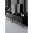 TV szekrény Lord - Black, Silver