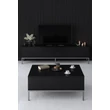 TV szekrény Lord - Black, Silver