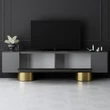 TV szekrény Bohem - Anthracite, Gold
