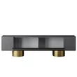 TV szekrény Bohem - Anthracite, Gold
