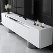 TV szekrény Bohem - White, Silver
