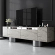 TV szekrény Bohem - Travertine, Silver
