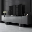 TV szekrény Bohem - Anthracite, Black