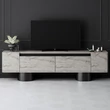 TV szekrény Bohem - Travertine, Black