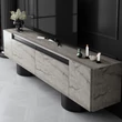 TV szekrény Bohem - Travertine, Black