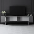TV szekrény Yildiz - Anthracite, Silver